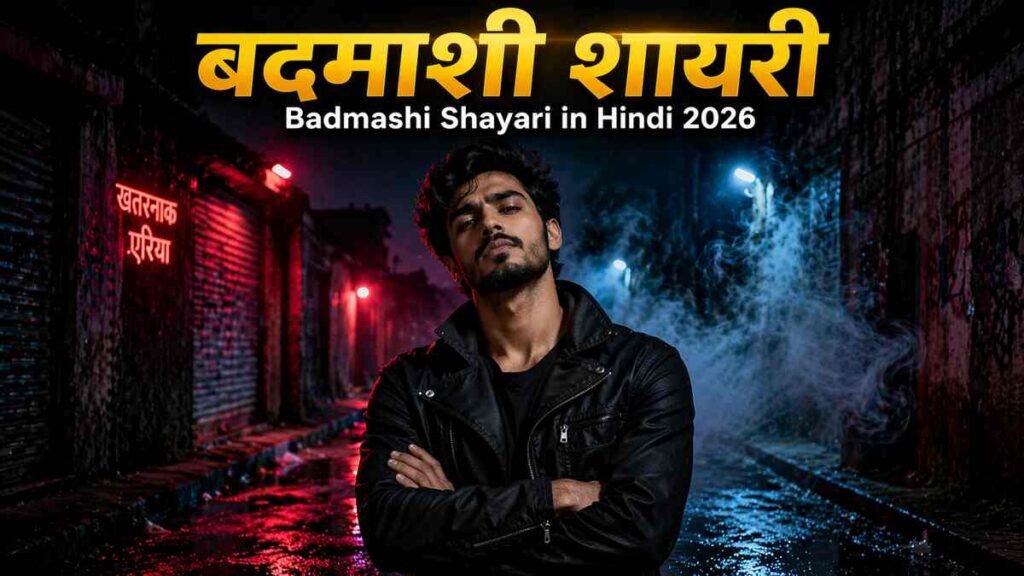 Badmashi Shayari in Hindi 2026 - खतरनाक बदमाशी शायरी का collection जो WhatsApp और Instagram status के लिए perfect है