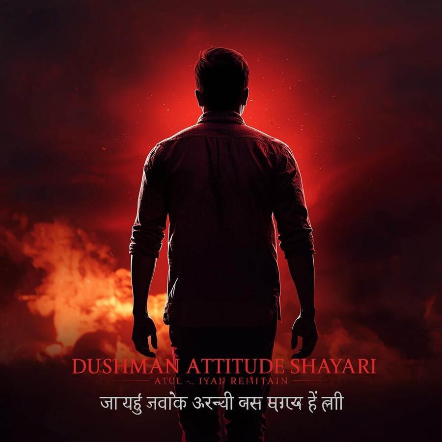 Boys Attitude Shayari for Enemies in Hindi – Dushman Shayari WhatsApp Status 2026