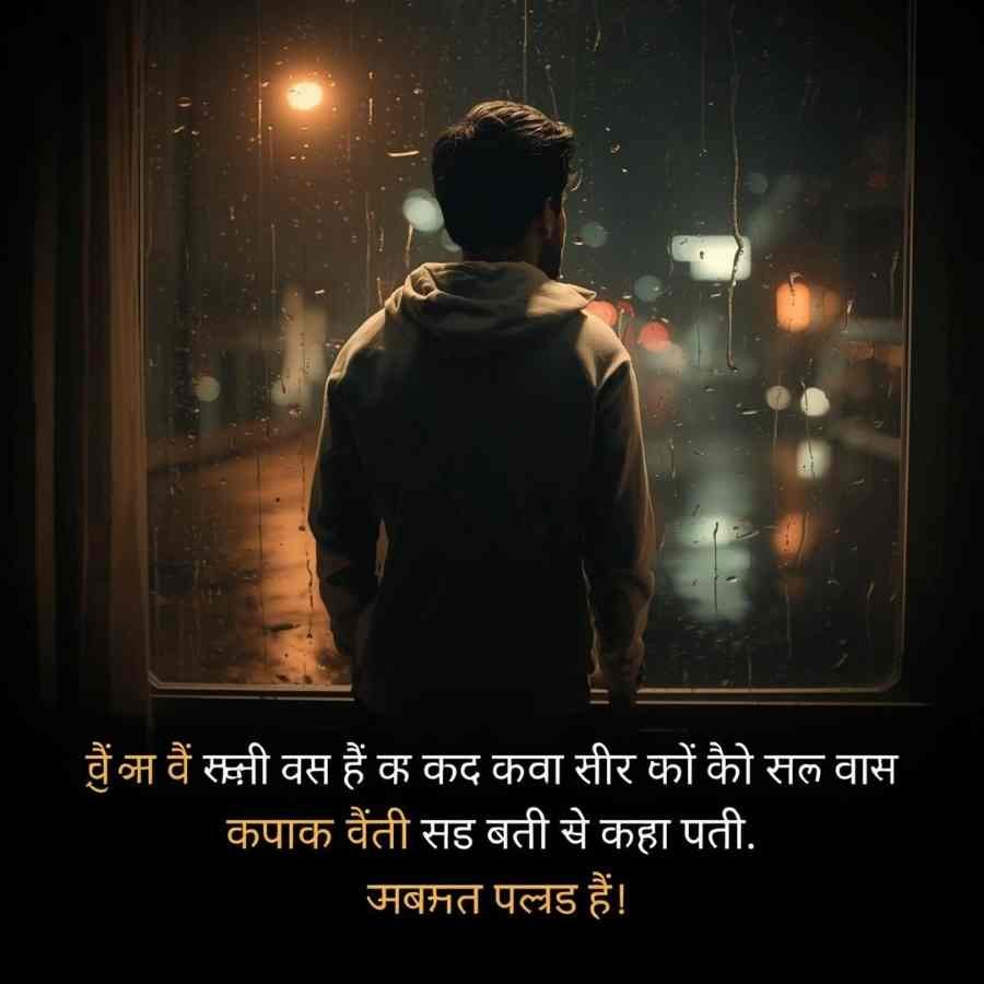 mood off shayari for boys in hindi – udaas ladka khidki ke paas khada baarish mein 2026