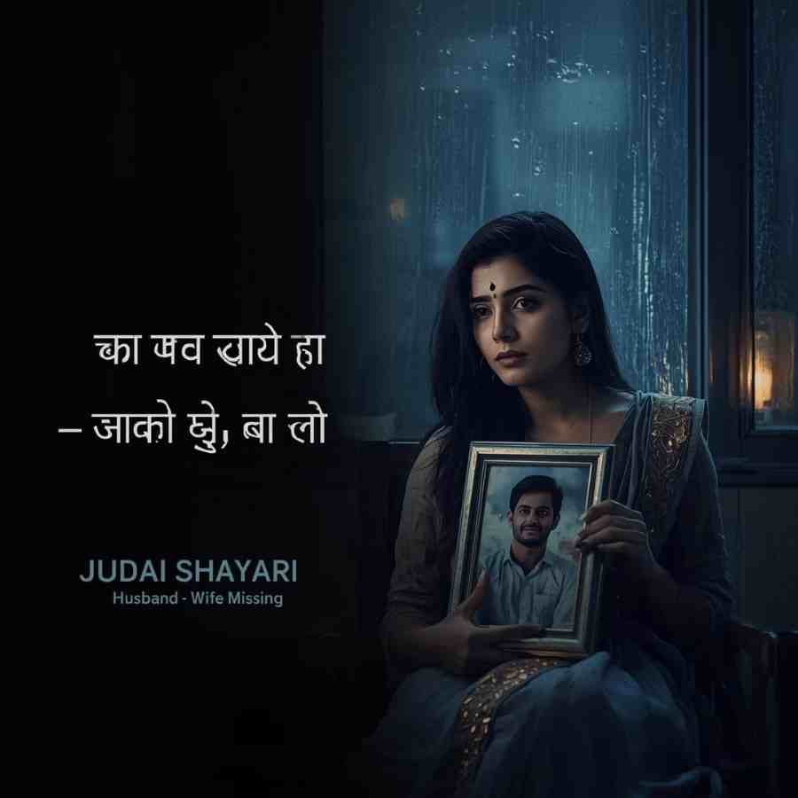 Emotional judai husband wife missing shayari doori