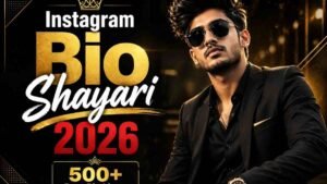 Instagram Bio Shayari 2026 Hindi – 500+ Best Attitude Bio Lines Poster
