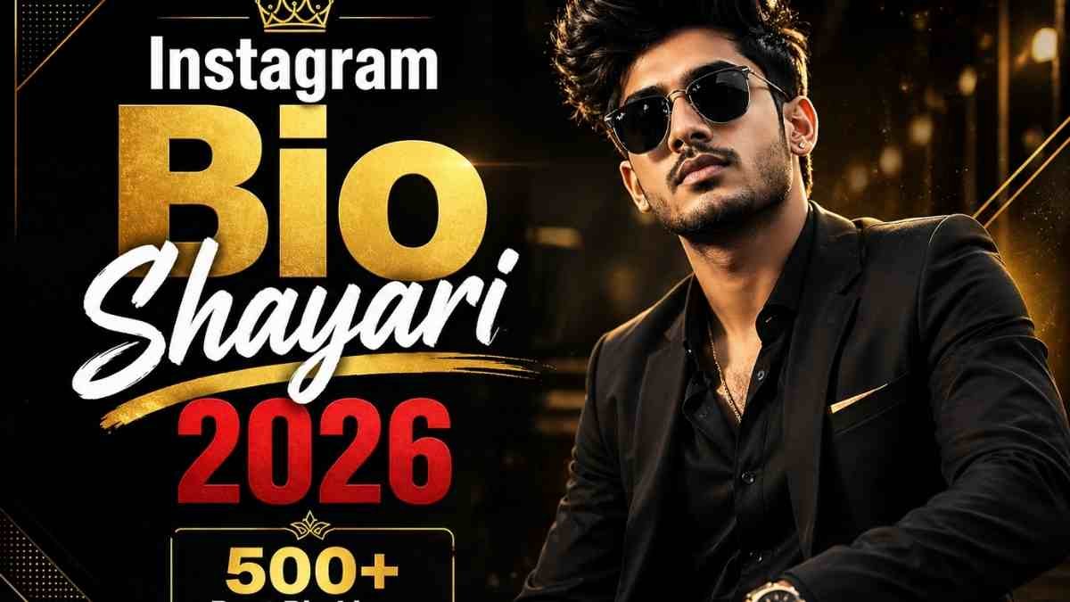 Instagram Bio Shayari 2026 Hindi – 500+ Best Attitude Bio Lines Poster