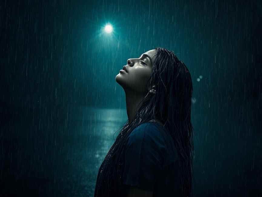 sad love shayari for girls hindi – baarish mein akeli khadi roti hui ladki  breakup ke baad