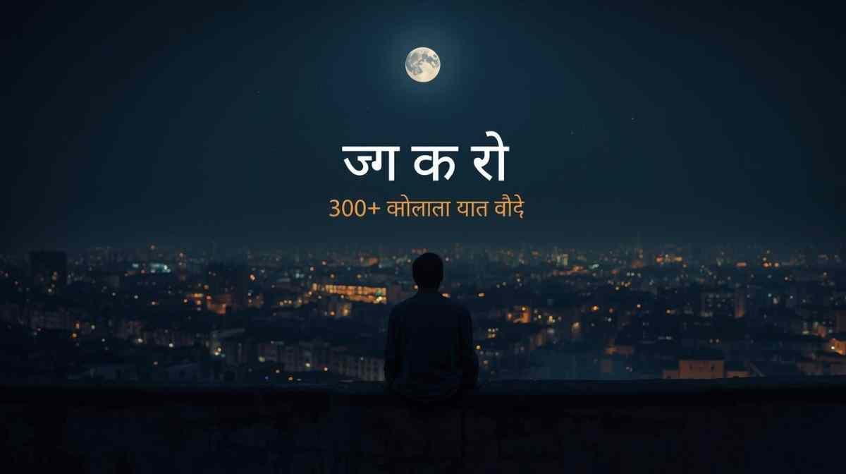 Alone Shayari In Hindi – रात को छत पर अकेला बैठा इंसान शहर की रोशनी देख रहा है, 300+ तन्हाई शायरी 2026