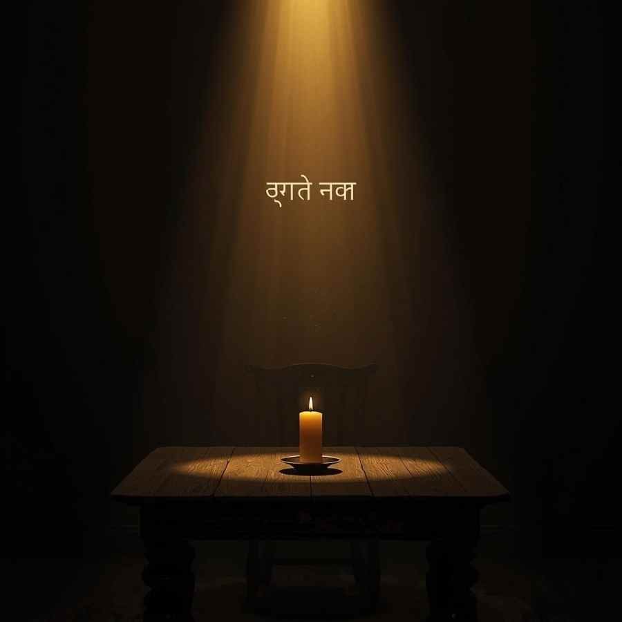 Tanhai Shayari In Hindi – अँधेरे कमरे में जलती मोमबत्ती  और खाली कुर्सी, तन्हाई का एहसास शायरी 2025