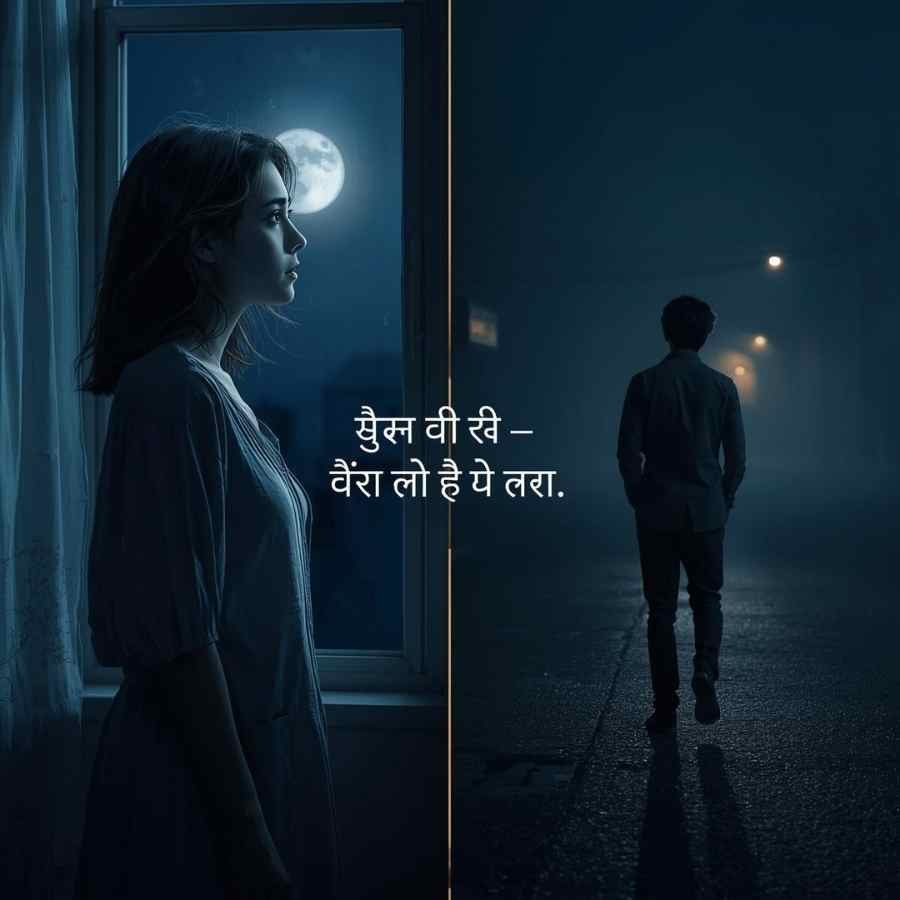 Alone Shayari For Girls and Boys In Hindi – अकेली लड़की  खिड़की के पास और अकेला लड़का रात की सड़क पर, 2025