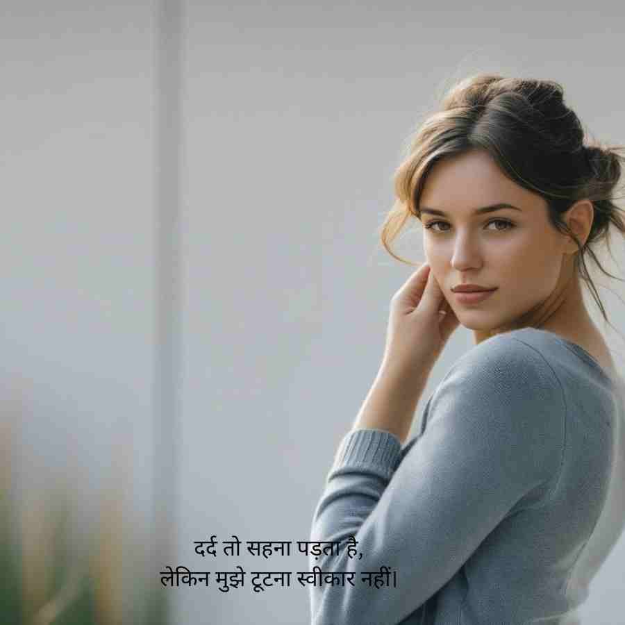 sad but attitude shayari for girl in hindi