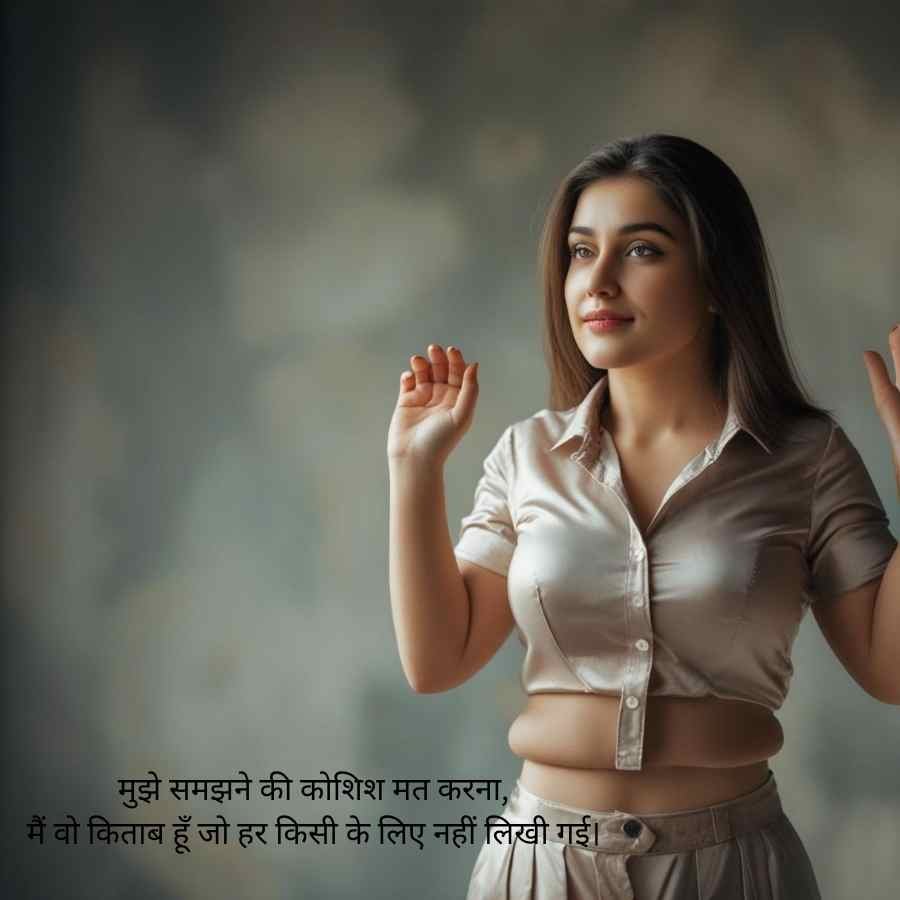 attitude shayari for girl in hindi